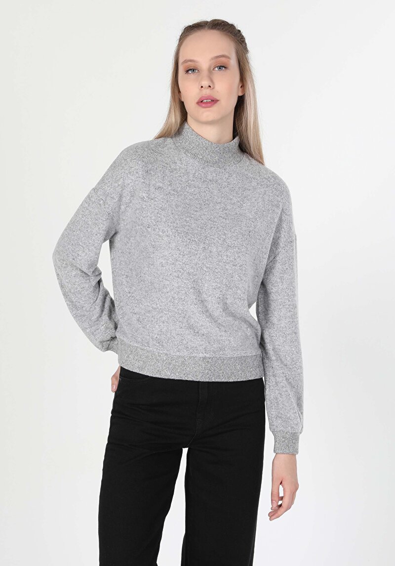 Показати інформацію про Футболка З Довгим Рукавом Жіноча Сіра  Cl1055475