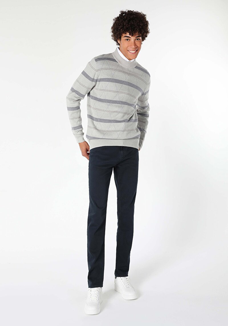 Показати інформацію про Светр Чоловічий Сірий  Cl1060094