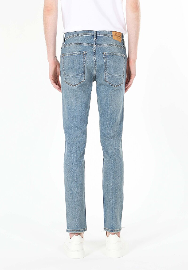 Зображення 044 Karl Джинси Чоловічі Блакитні Прямого Крою Cl1060108