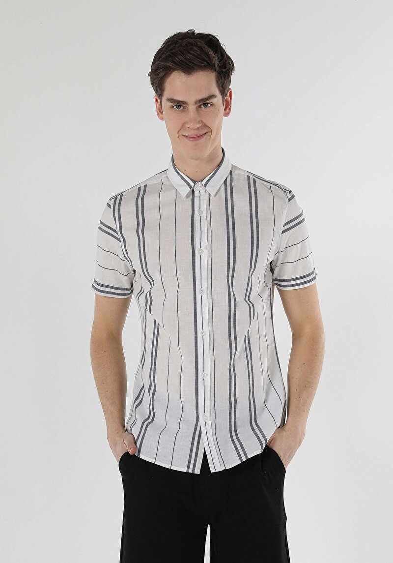 Зображення Сорочка З Коротким Рукавом Чоловіча Біла  Cl1056707