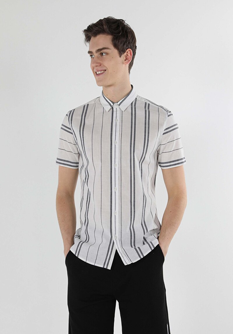 Зображення Сорочка З Коротким Рукавом Чоловіча Біла Cl1056707