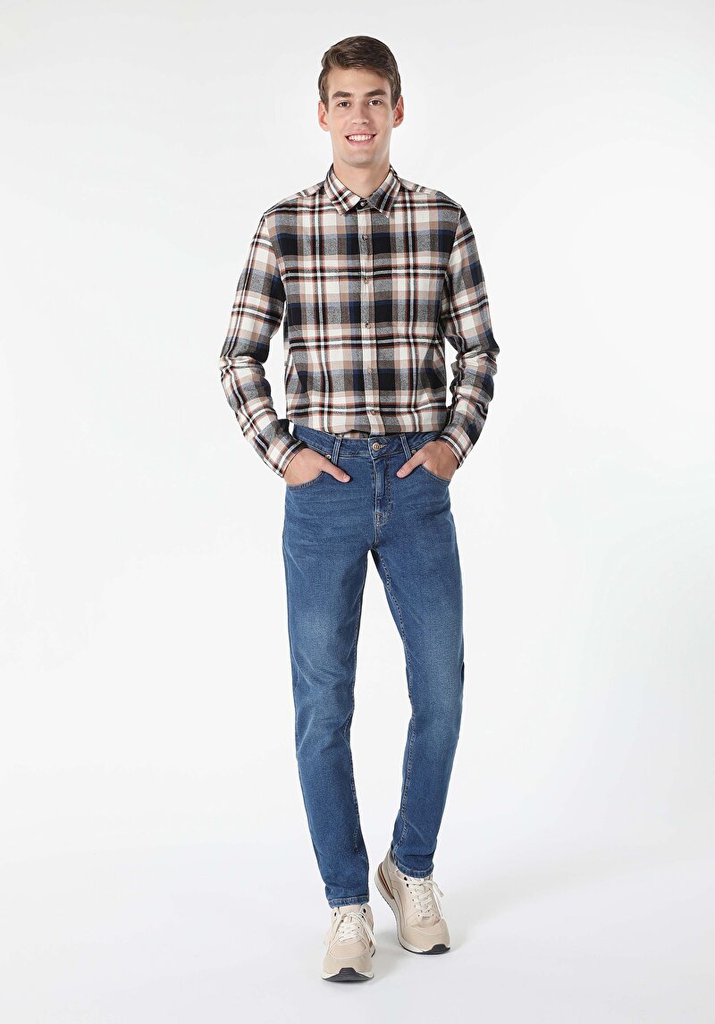 Зображення Сорочка З Довгим Рукавом Чоловіча Бежева  Cl1061370