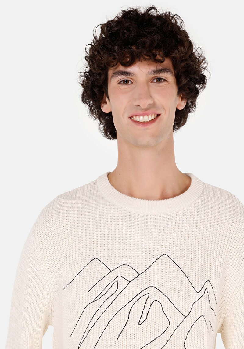 Показати інформацію про Светр Чоловічий Білий  Cl1060244