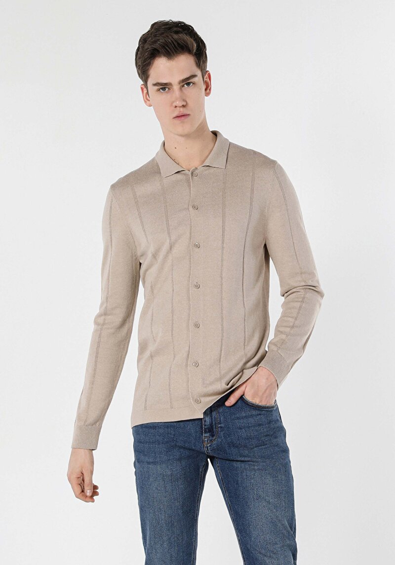 Зображення Кардиган Чоловічий Бежевий  Cl1056906