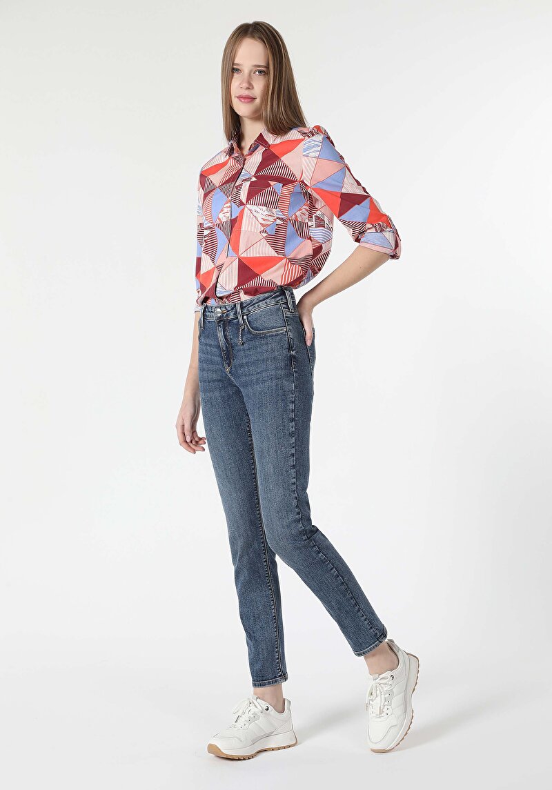 Зображення 703 Carla Джинси Жіночі Вузького Крою Cl1061411