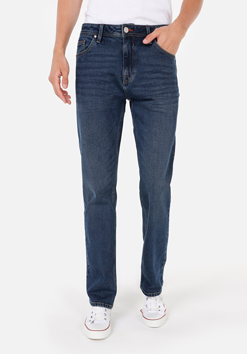 Зображення 045 David Джинси Чоловічі Блакитні Класичного Крою Cl1071063