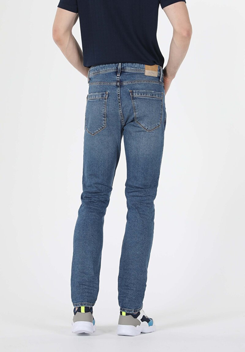Зображення 044 Karl Джинси Чоловічі Блакитні Прямого Крою Cl1057861