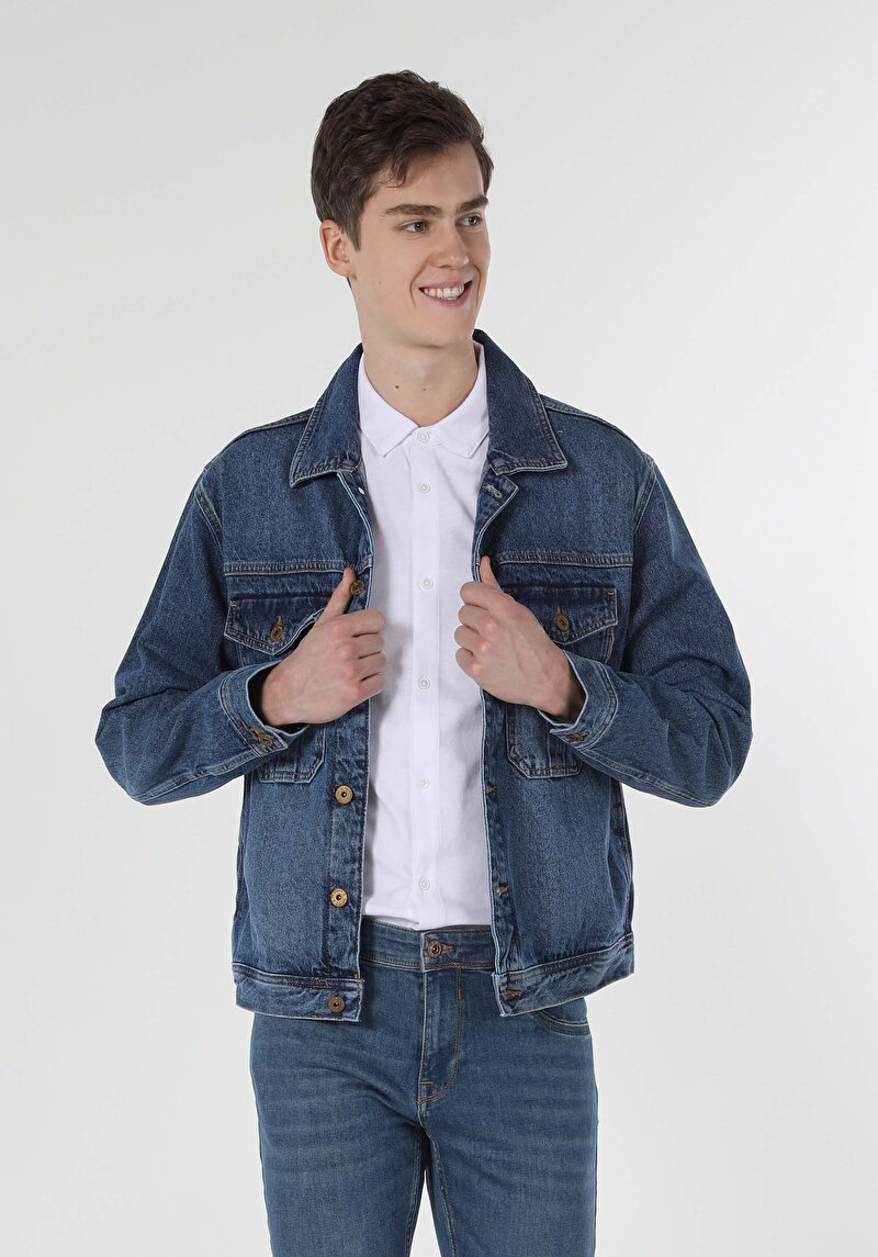 Показати інформацію про Піджак Чоловічий Блакитний  Cl1058528