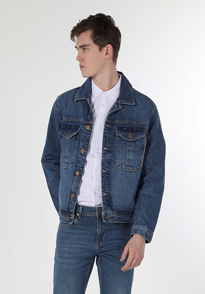 Показати інформацію про Піджак Чоловічий Блакитний  Cl1058528