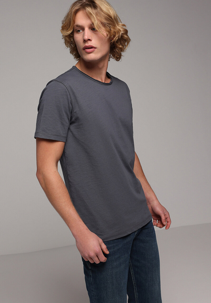 Зображення Футболка З Коротким Рукавом Чоловіча Сіра Cl1058580