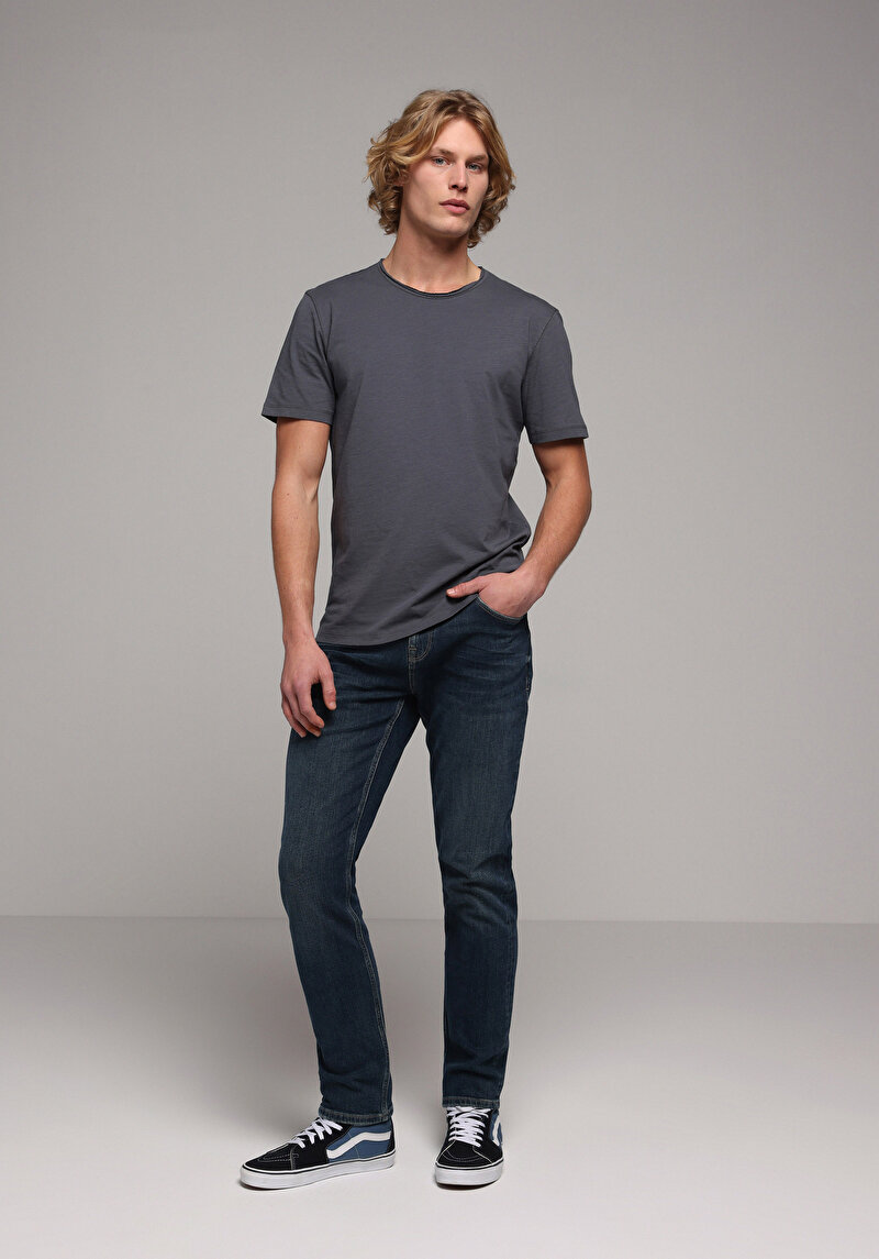 Показати інформацію про Футболка З Коротким Рукавом Чоловіча Сіра  Cl1058580