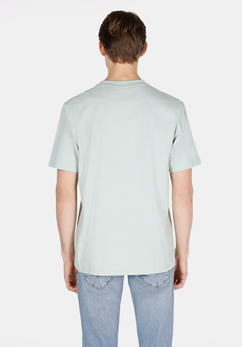 Показати інформацію про Футболка З Коротким Рукавом Чоловіча Зелена  Cl1071878