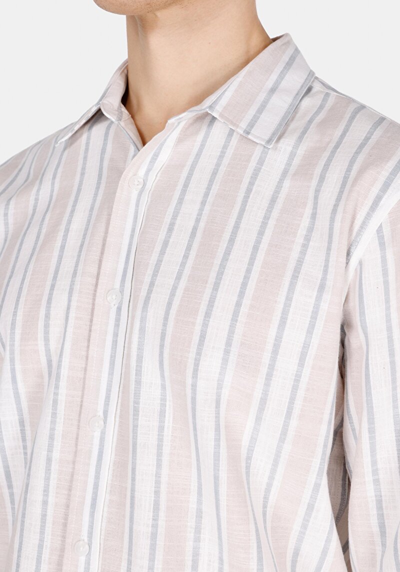 Показати інформацію про Сорочка З Довгим Рукавом Чоловіча Бежева  Cl1072085