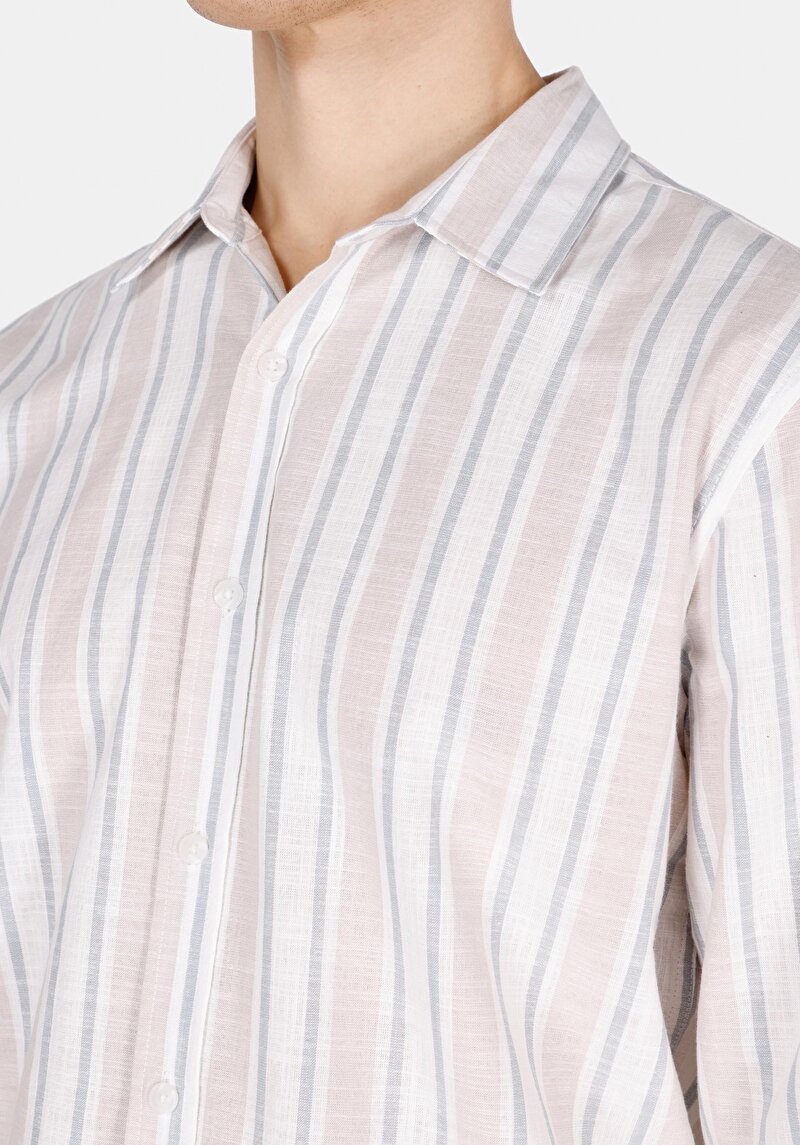 Зображення Сорочка З Довгим Рукавом Чоловіча Бежева Cl1072085