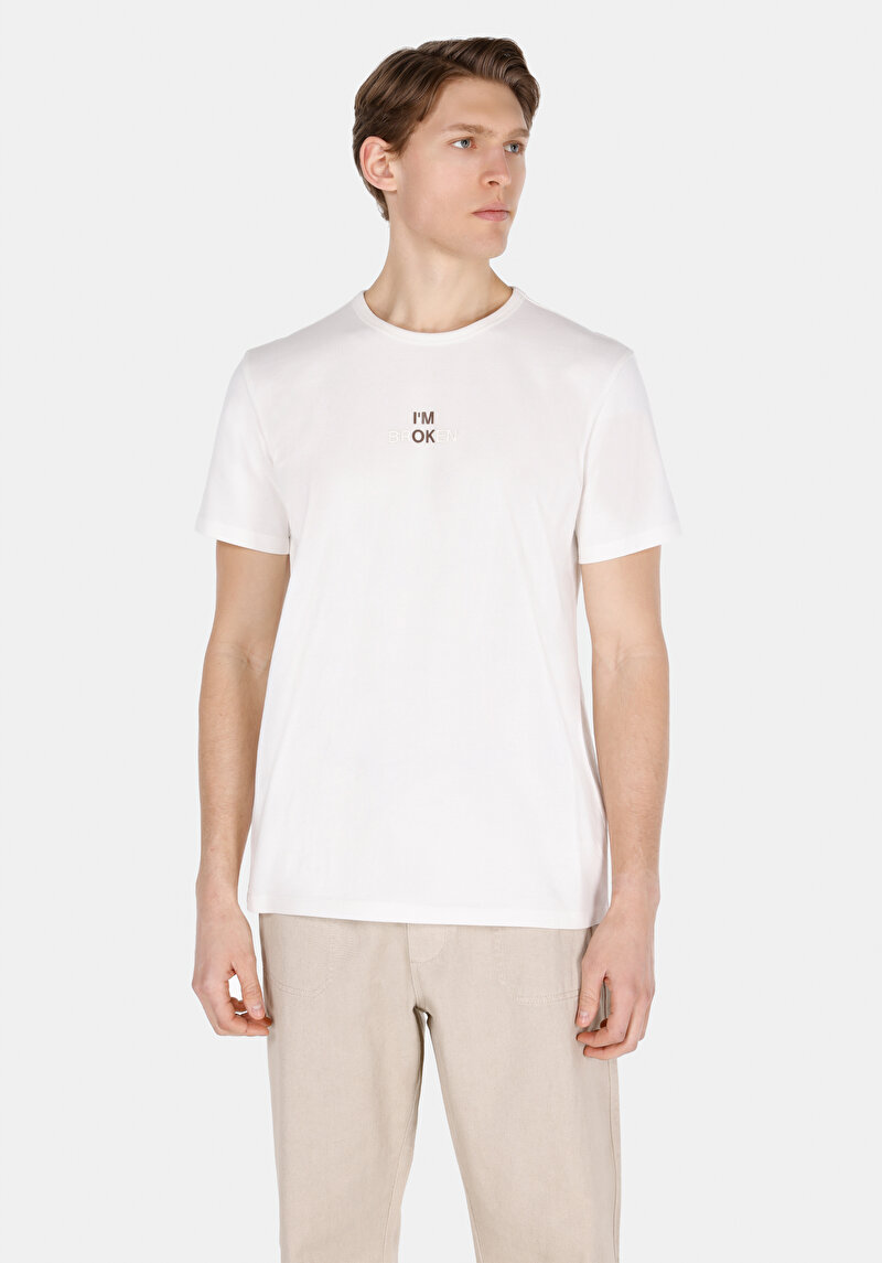 Зображення Футболка З Коротким Рукавом Чоловіча Біла  Cl1072848