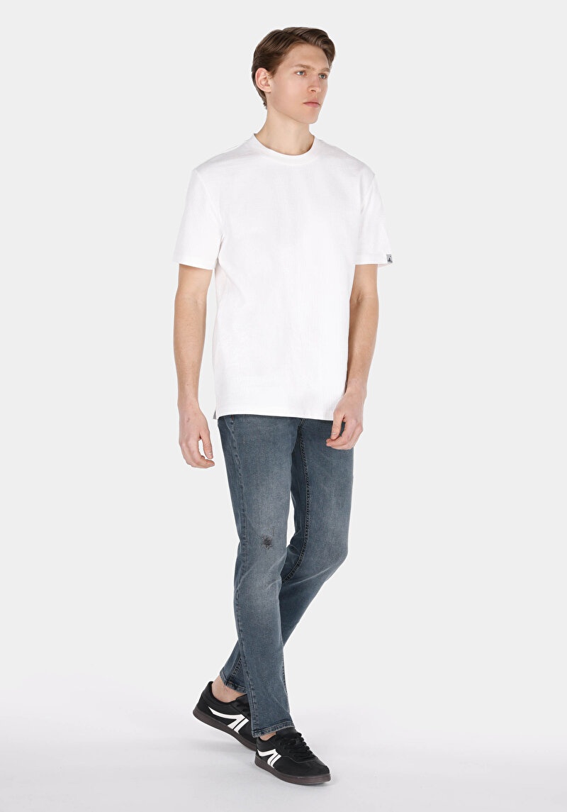 Зображення 044 Karl Джинси Чоловічі Блакитні Прямого Крою Cl1073707