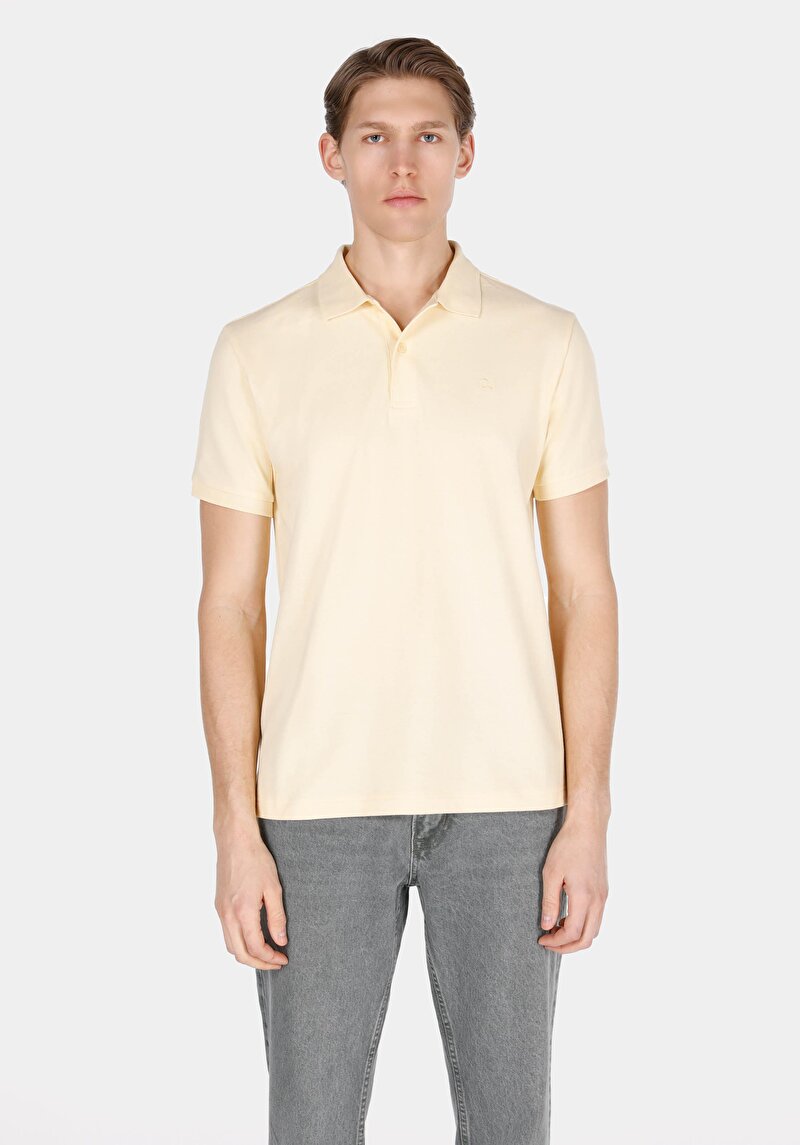 Зображення Поло З Коротким Рукавом Чоловіче Жовте  Cl1073960