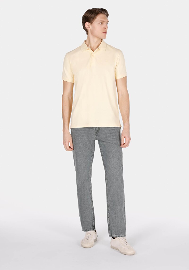 Показати інформацію про Поло З Коротким Рукавом Чоловіче Жовте  Cl1073960