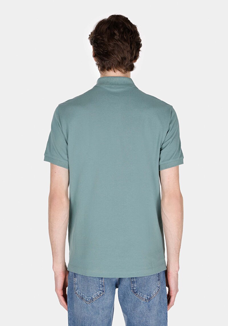 Показати інформацію про Поло З Коротким Рукавом Чоловіче Зелене  Cl1073960