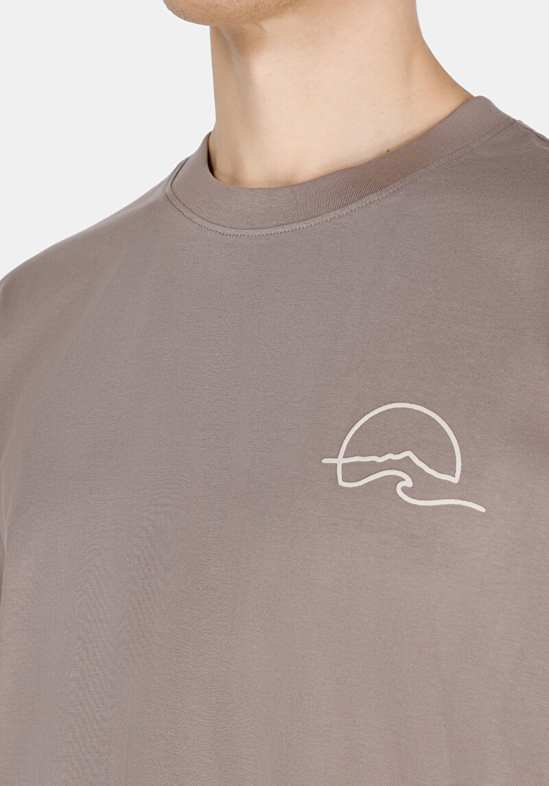 Показати інформацію про Футболка З Коротким Рукавом Чоловіча Сіра  Cl1074204