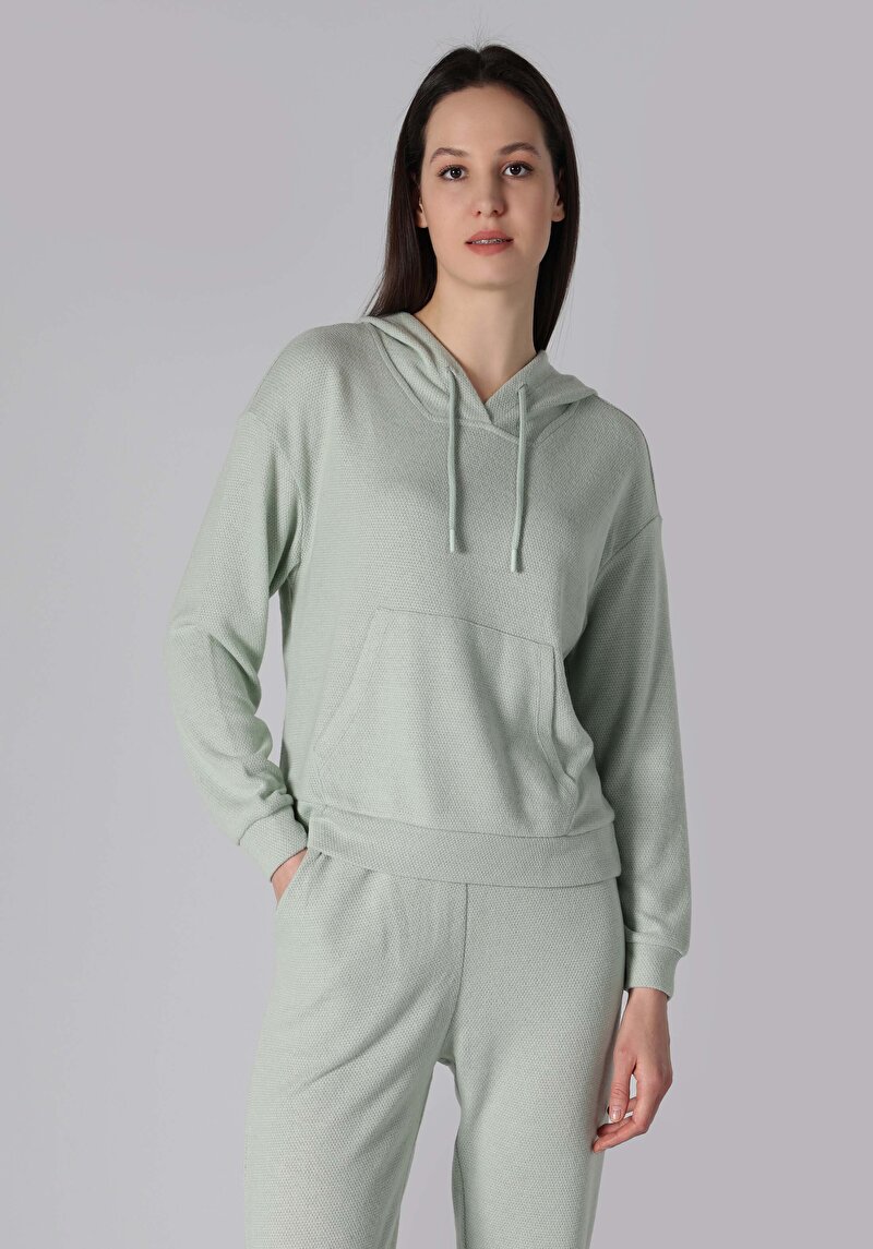 Зображення Футболка З Довгим Рукавом Жіноча Зелена  Cl1062037