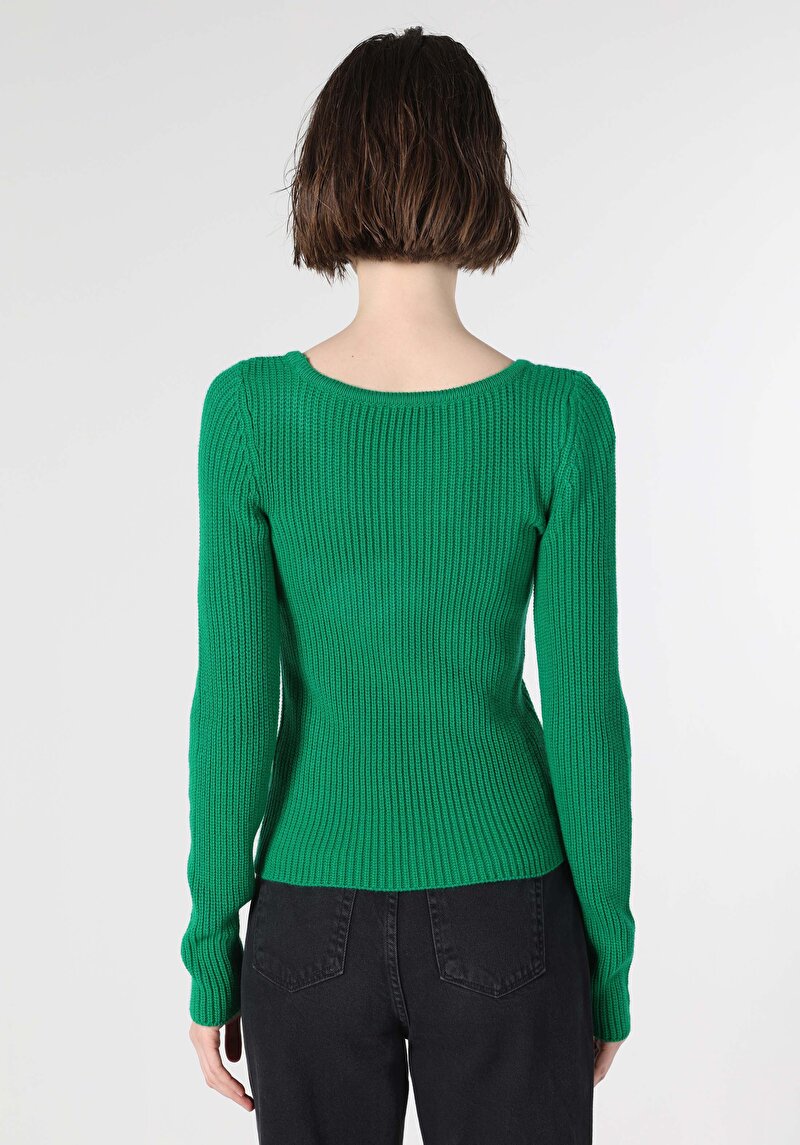 Показати інформацію про Светр Жіночий Зелений  Cl1062222