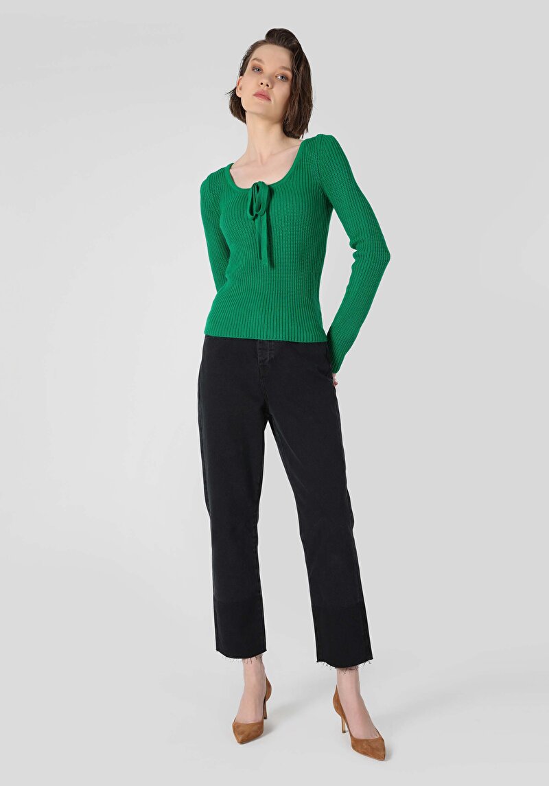 Показати інформацію про Светр Жіночий Зелений  Cl1062222