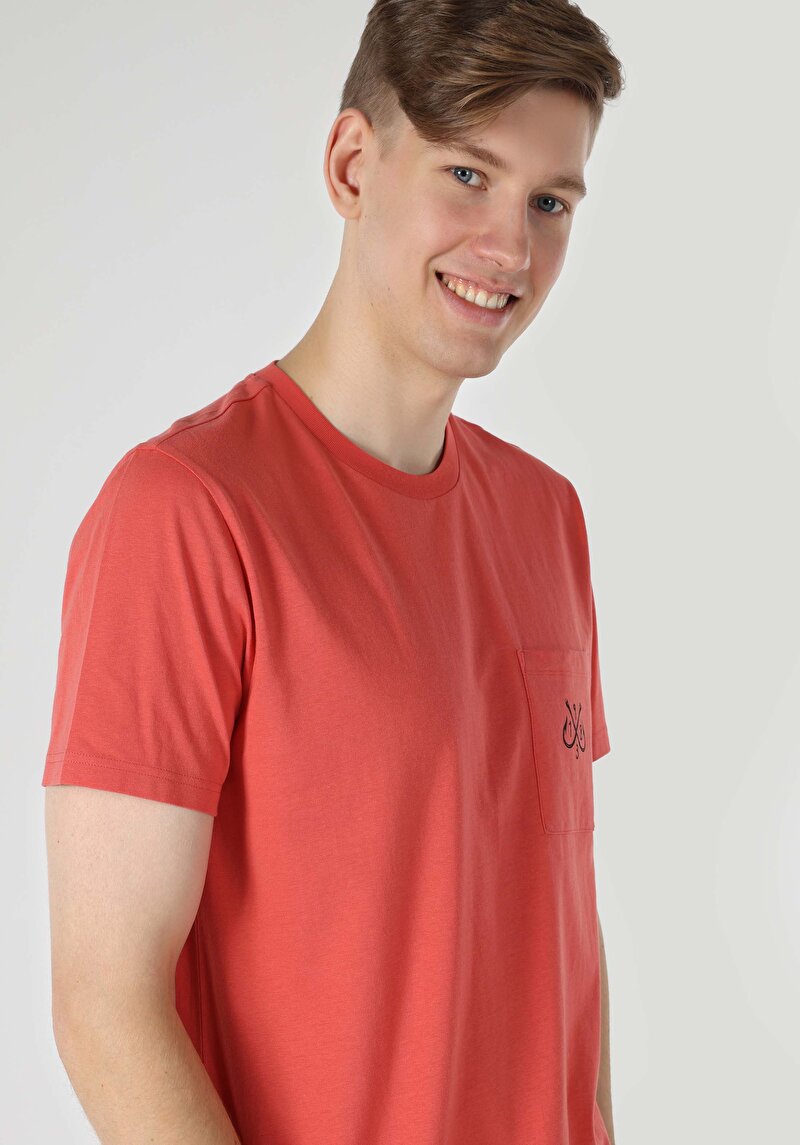 Зображення Футболка З Коротким Рукавом Чоловіча Червона  Cl1063113