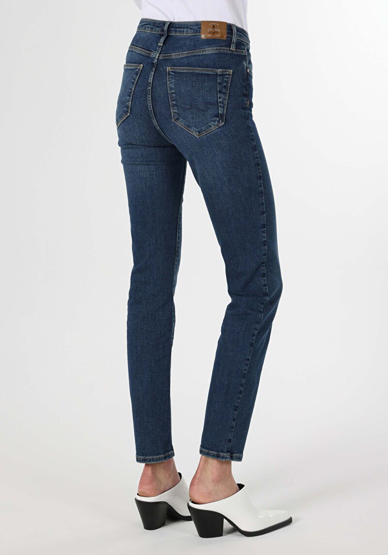 Зображення 703 Carla Джинси Жіночі Блакитні Вузького Крою Cl1063469
