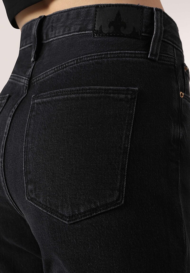 Показати інформацію про 792 Mila Джинси Жіночі Чорні Класичного Крою Cl1063486