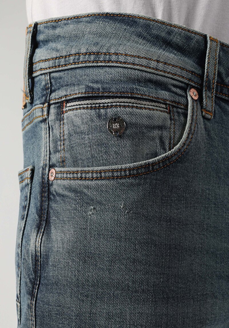 Показати інформацію про 044 Karl Джинси Чоловічі Блакитні Прямого Крою Cl1063490