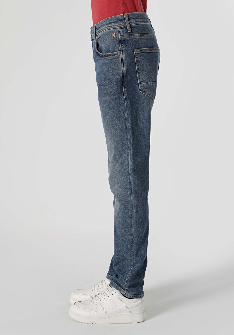 Зображення 044 Karl Джинси Чоловічі Сині Прямого Крою Cl1063503