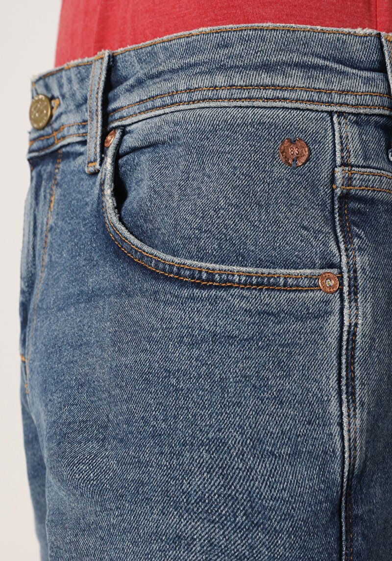 Показати інформацію про 044 Karl Джинси Чоловічі Сині Прямого Крою Cl1063503