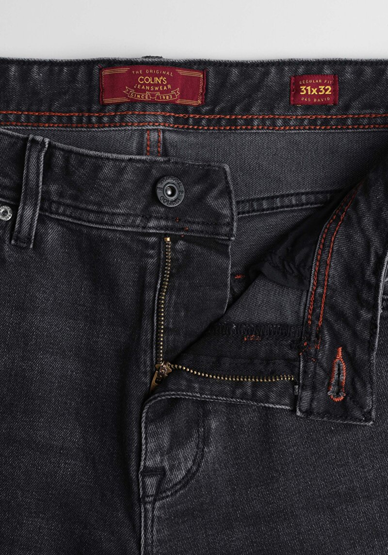 Показати інформацію про 045 David Джинси Чоловічі Чорні Класичного Крою Cl1063536
