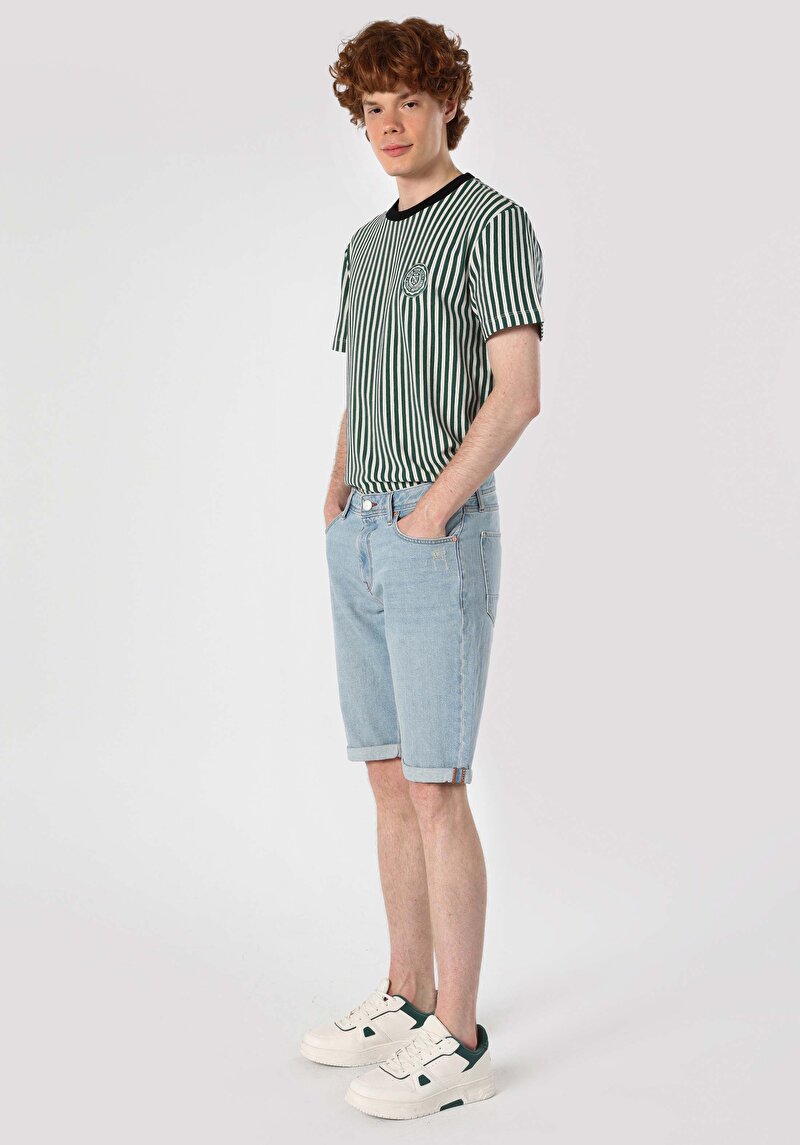 Показати інформацію про 045 David Шорти Чоловічі Блакитні  Cl1064567