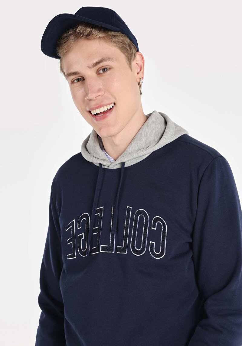 Показати інформацію про Толстовка Чоловіча Синя  Cl1064580