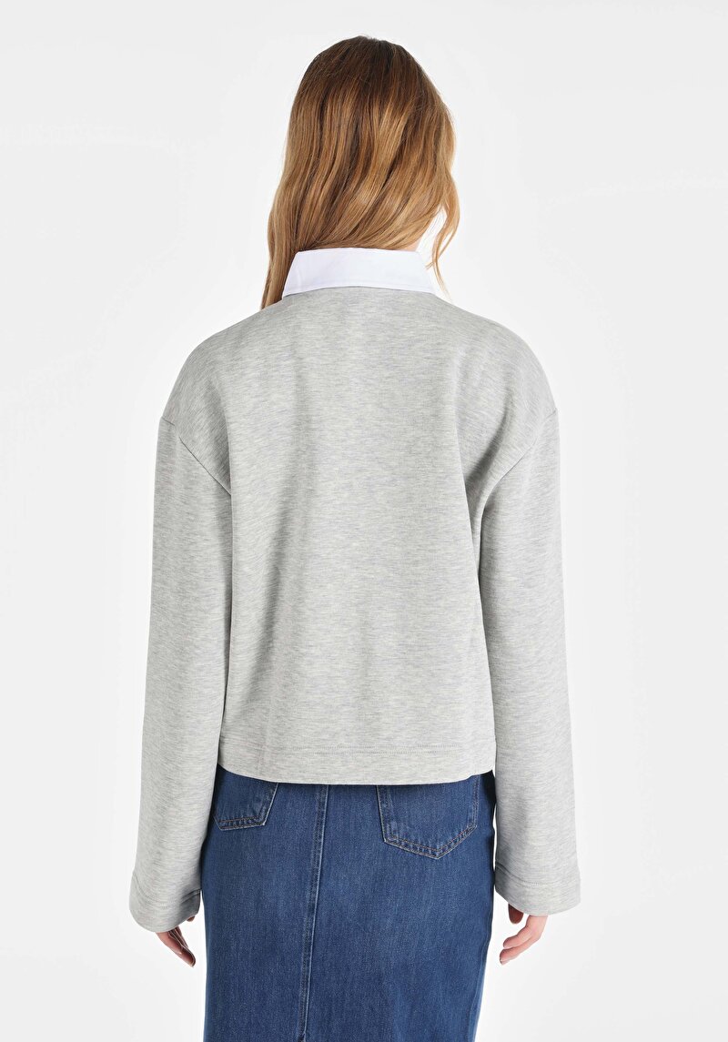 Показати інформацію про Футболка З Довгим Рукавом Жіноча Сіра  Cl1065094