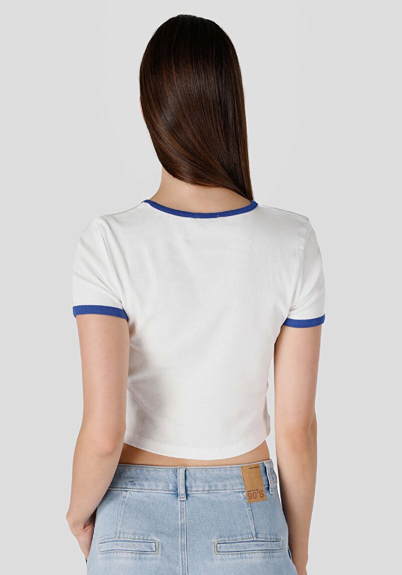 Показати інформацію про Футболка З Коротким Рукавом Жіноча Біла  Cl1065183