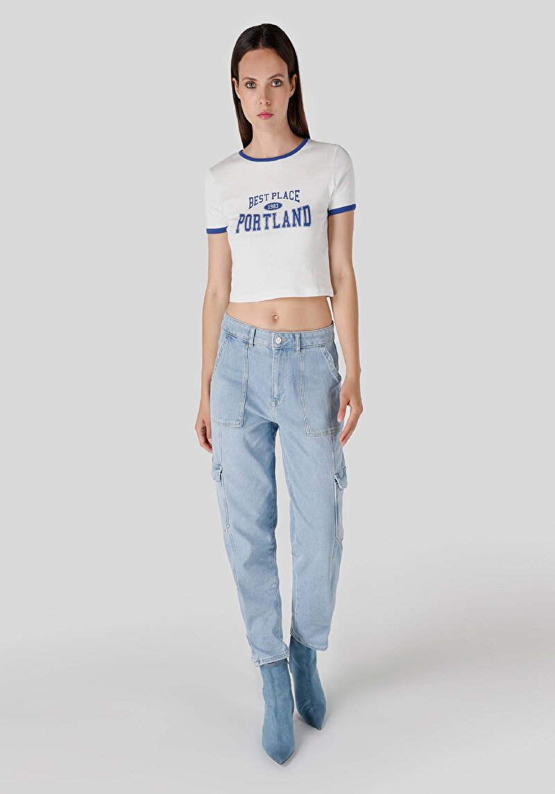 Показати інформацію про Футболка З Коротким Рукавом Жіноча Біла  Cl1065183