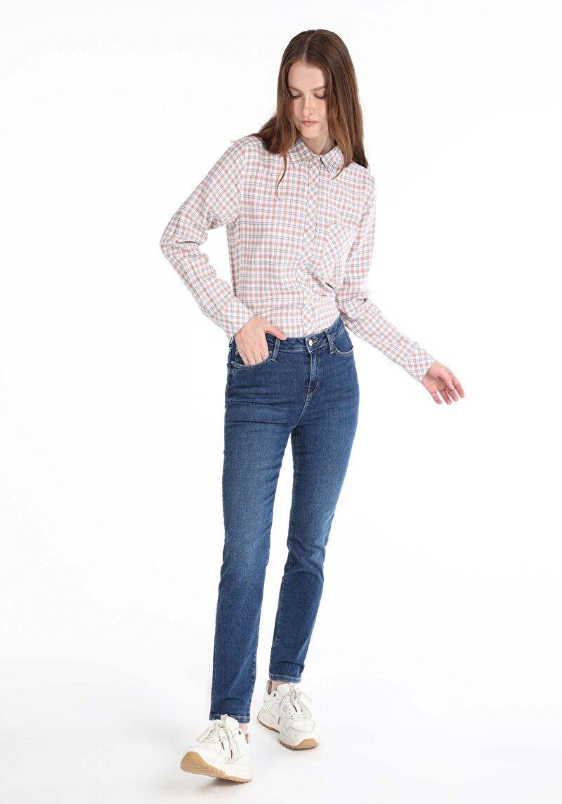 Зображення 703 Carla Джинси Жіночі Сині Вузького Крою Cl1065297