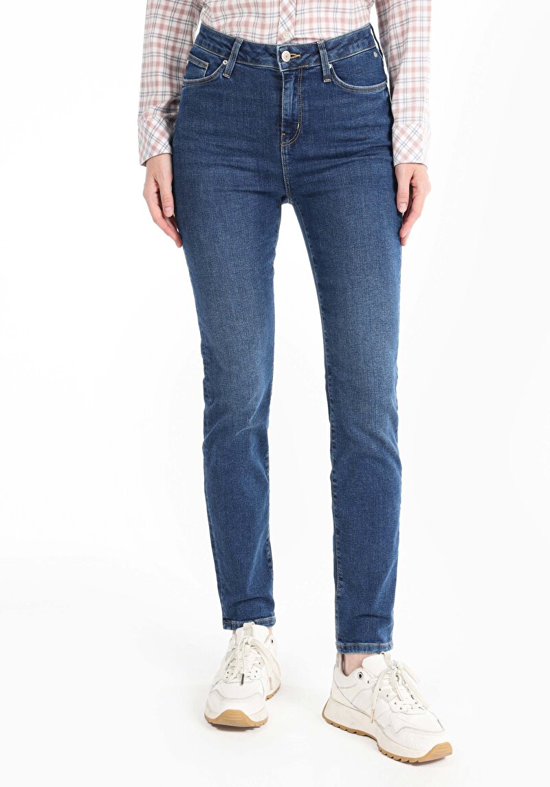 Зображення 703 Carla Джинси Жіночі Сині Вузького Крою Cl1065297