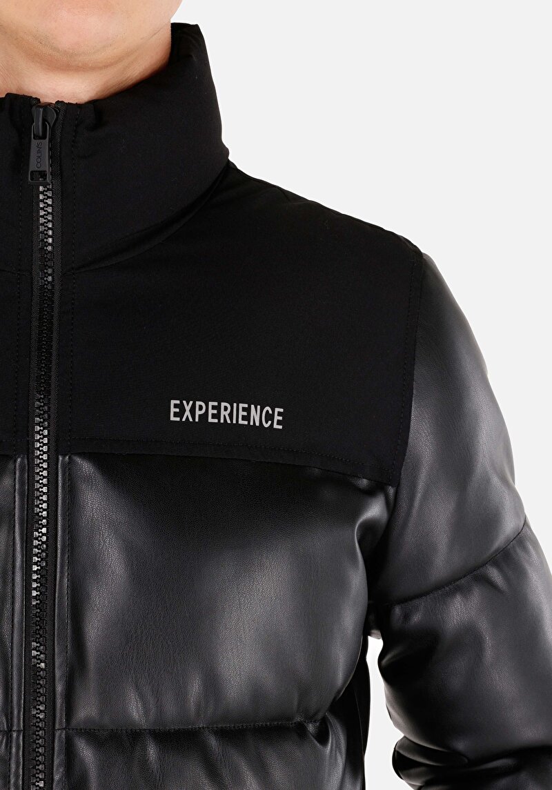 Показати інформацію про Куртка З Еко-шкіри Чоловіча Чорна  Cl1065806