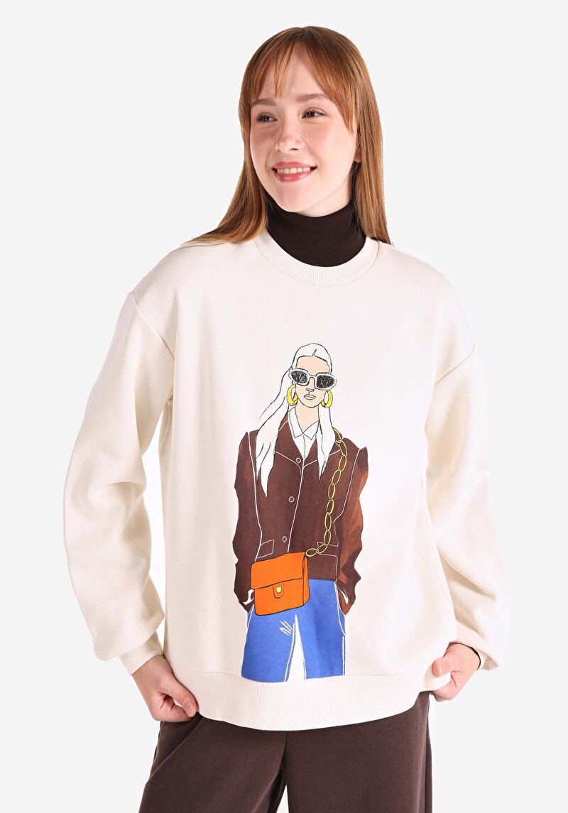 Зображення Толстовка Жіноча Бежева  Cl1066039