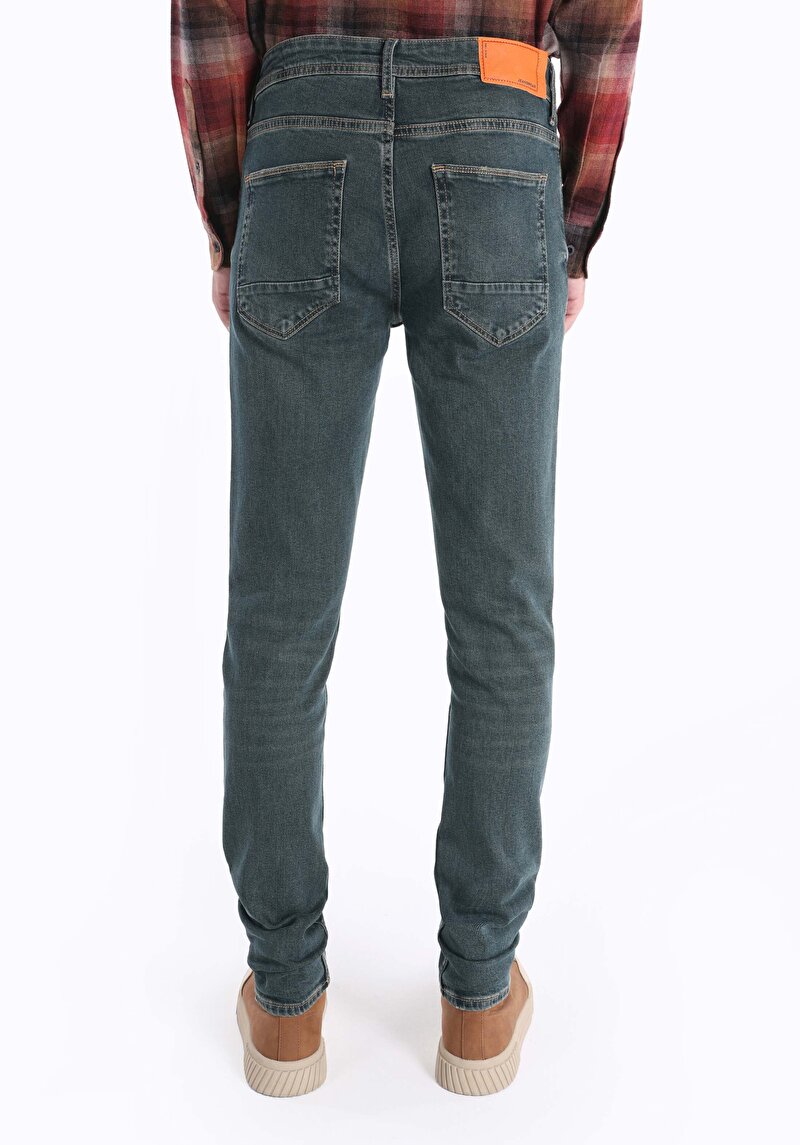 Зображення 044 Karl Джинси Чоловічі Зелені Прямого Крою Cl1066292