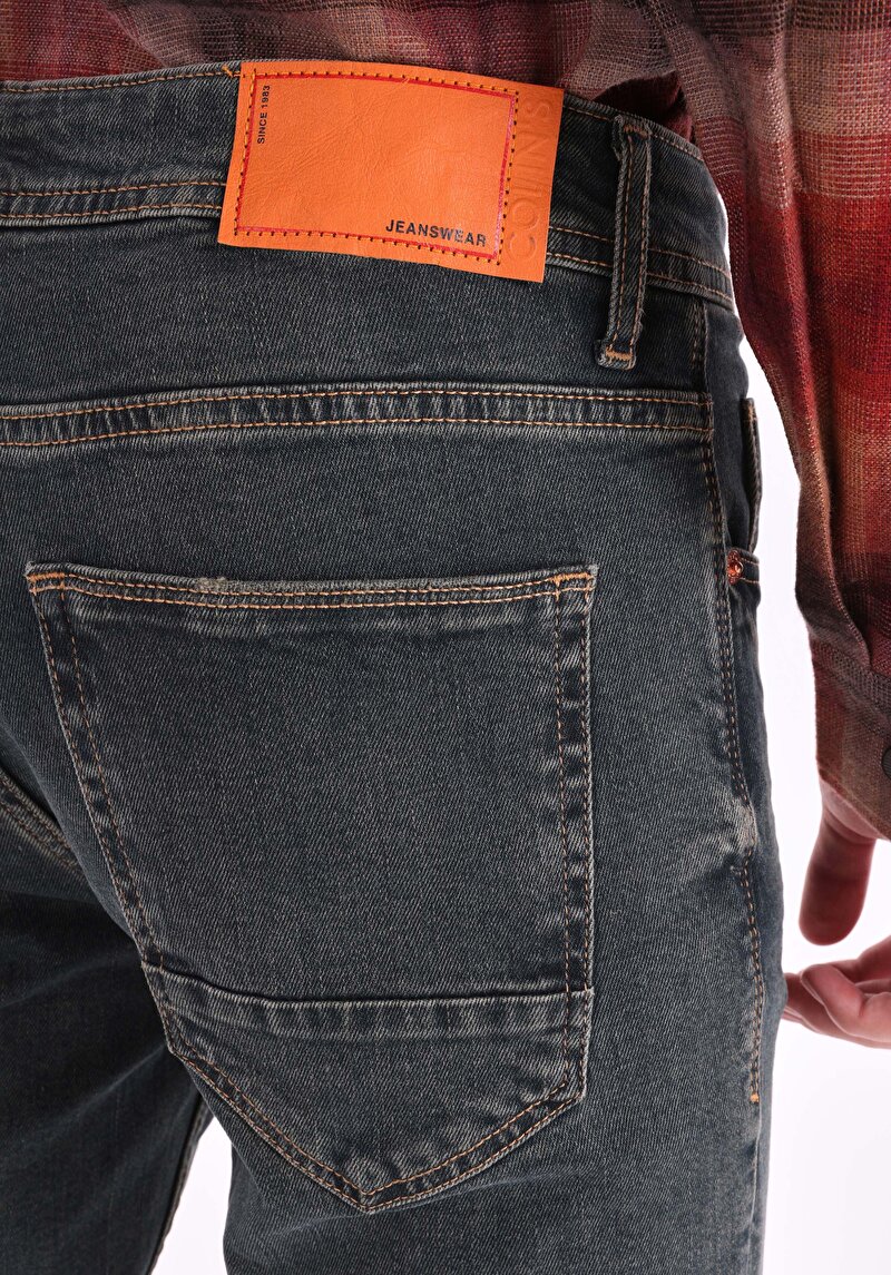 Показати інформацію про 044 Karl Джинси Чоловічі Зелені Прямого Крою Cl1066292