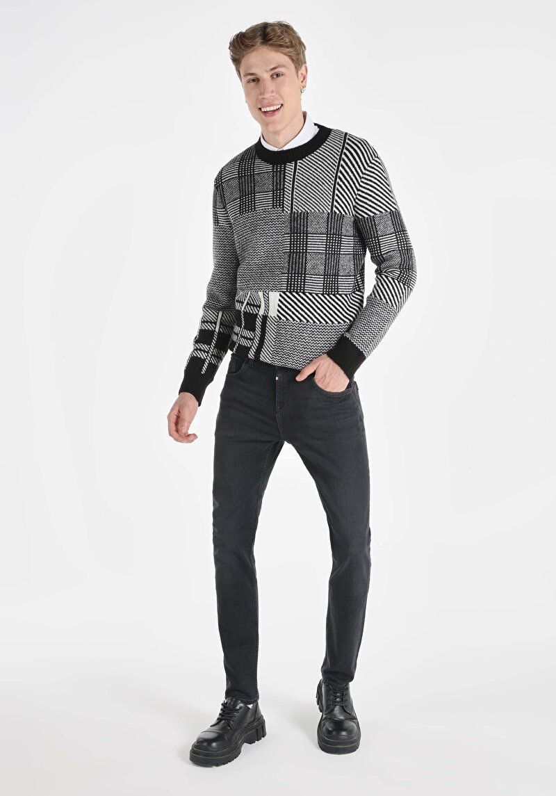 Зображення 044 Karl Джинси Чоловічі Чорні Прямого Крою Cl1066491