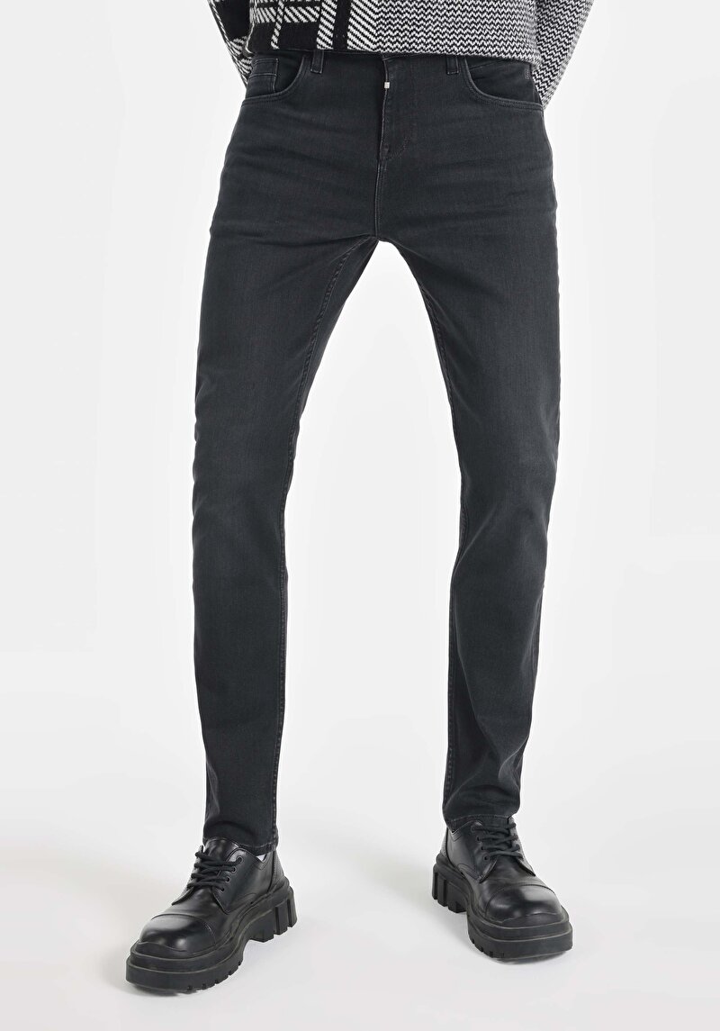 Зображення 044 Karl Джинси Чоловічі Чорні Прямого Крою Cl1066491