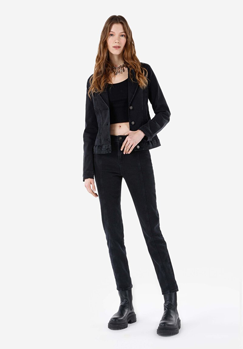 Зображення 703 Carla Джинси Жіночі Вузького Крою Cl1067198