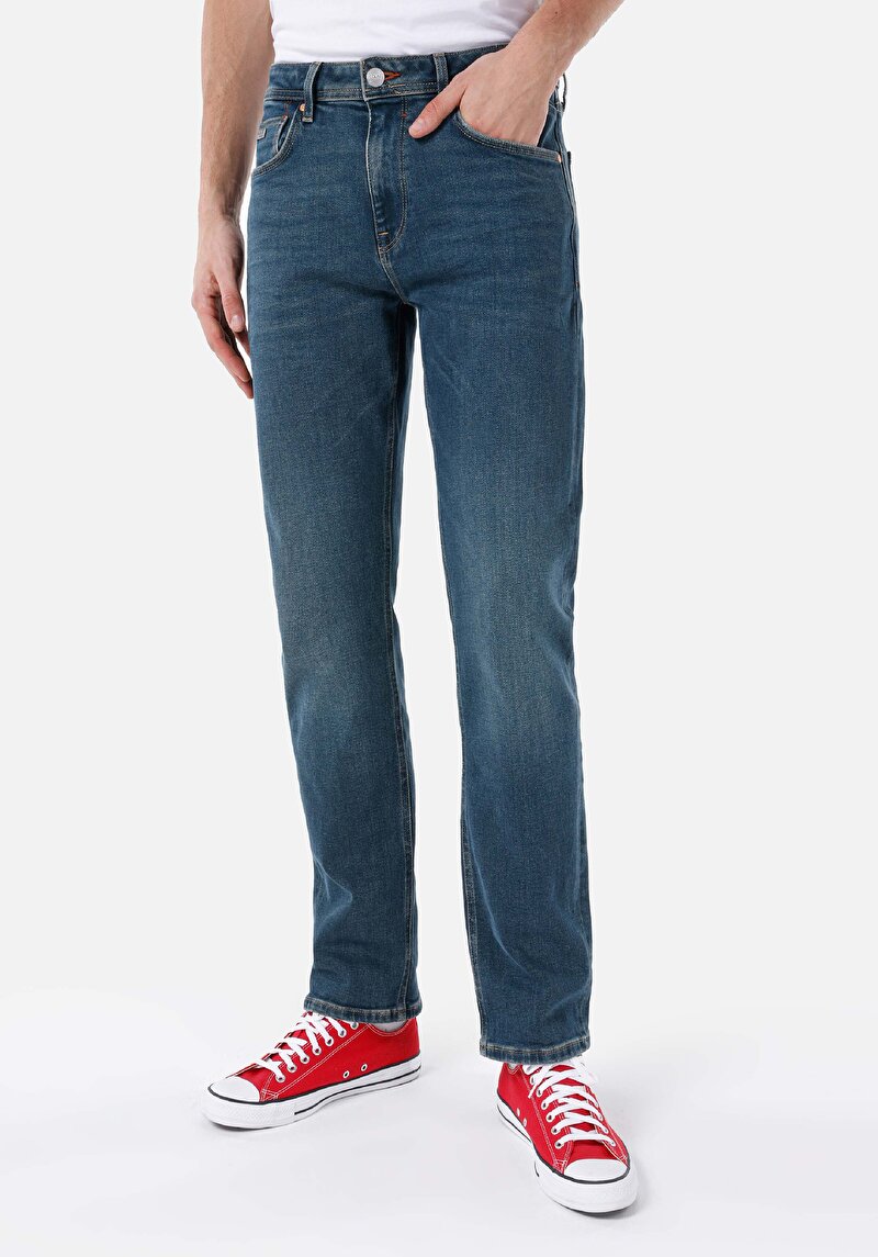 Зображення 045 David Джинси Чоловічі Сині Класичного Крою Cl1067274
