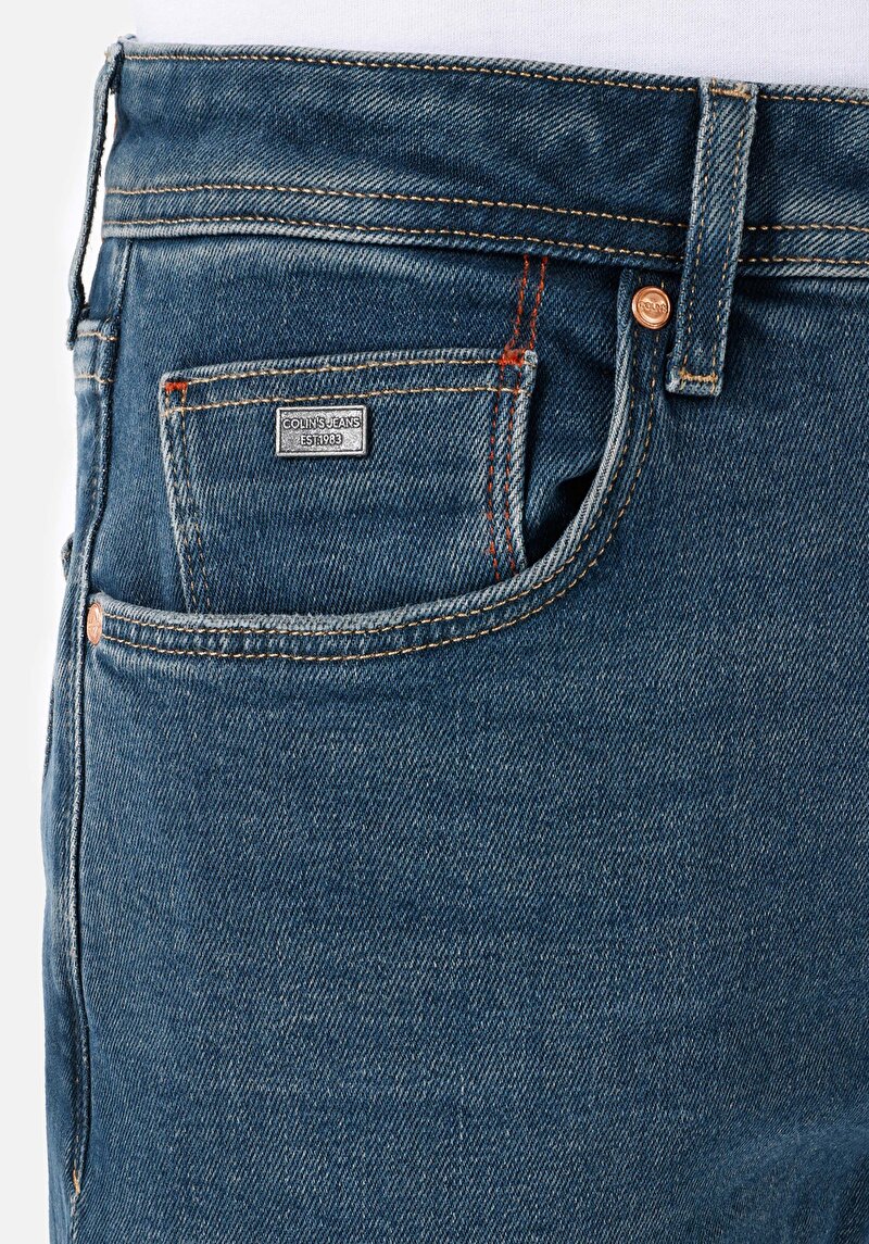 Показати інформацію про 045 David Джинси Чоловічі Сині Класичного Крою Cl1067274